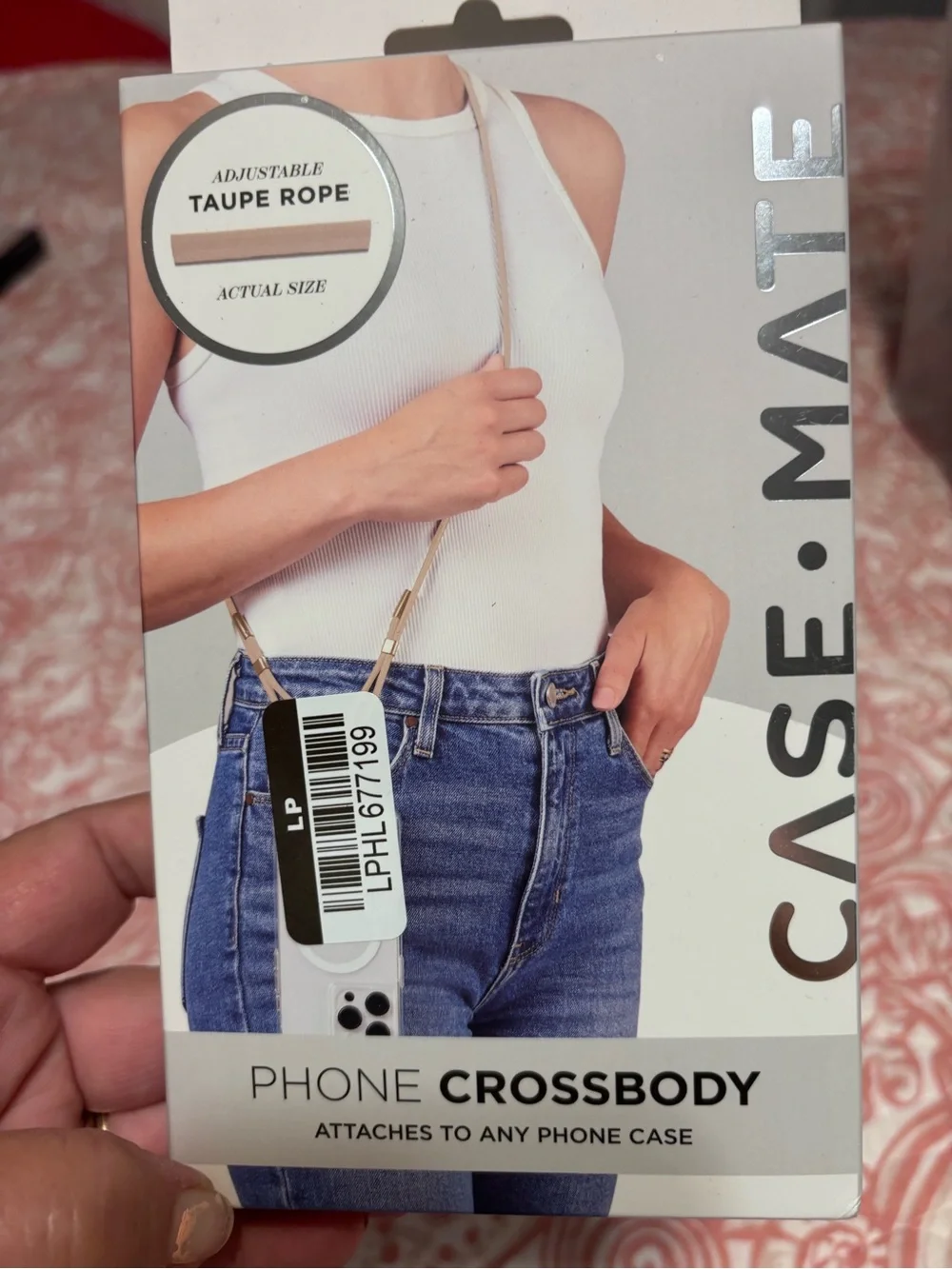 case-mate Taupe Rope Phone Crossbody Strap